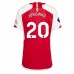 Arsenal Jorginho Frello #20 Voetbalkleding Thuisshirt Dames 2023-24 Korte Mouwen